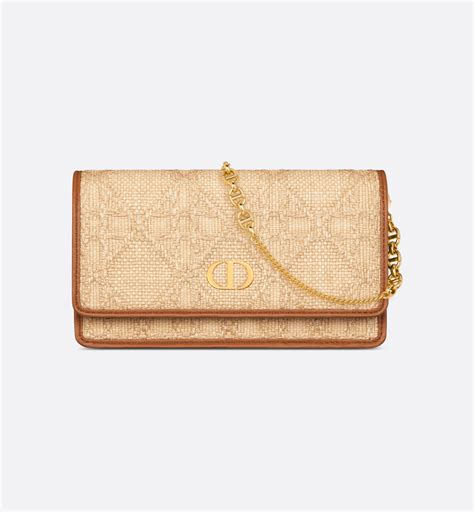 dior clutch raffia|dior caro pouch.